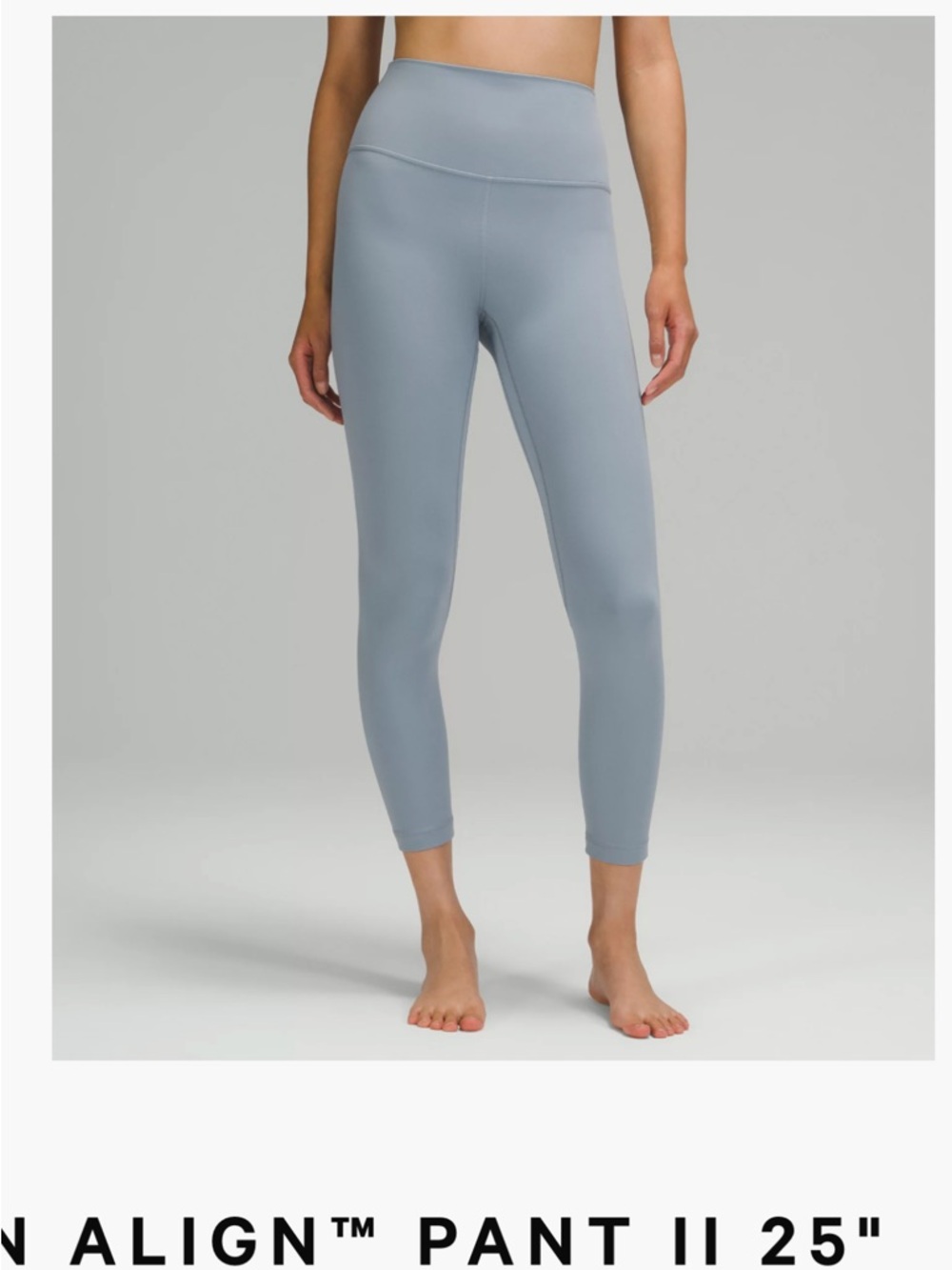 lululemon athletica High-Rise 25” align pant in chambray